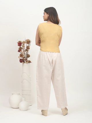 Yellow Ochre Hand Batik Cotton Co-ord Set