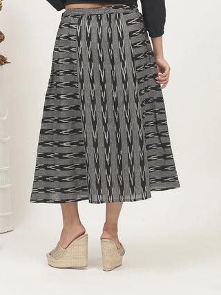 Heritage Lines – Ikkat Cotton A-Line Skirt