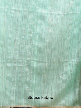 Aqua Veil – Half & Half Matka-Muslin Jamdani Saree