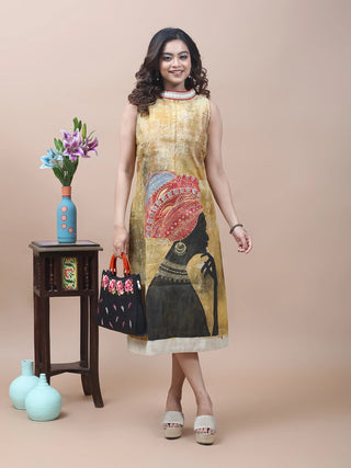 Afro Canvas – Hand-Painted Statement Dress