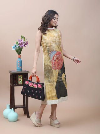 Afro Canvas – Hand-Painted Statement Dress