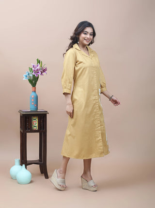 Desert Bloom – Appliqué Cotton Dress