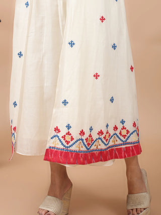 Heritage Layers – Mul Chanderi Jamdani Jacket Dress