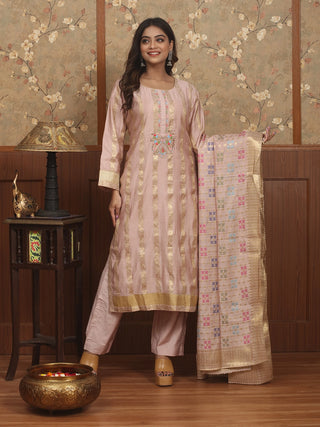Gulnaar – Mercerised Banaras Cotton Kurta Set
