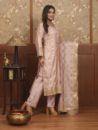 Gulnaar – Mercerised Banaras Cotton Kurta Set