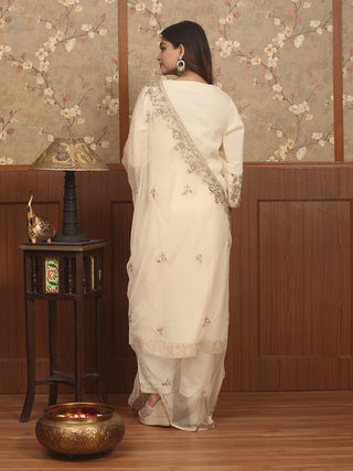 Noor-e-Gul – Zardosi Embroidered Georgette Kurta Set