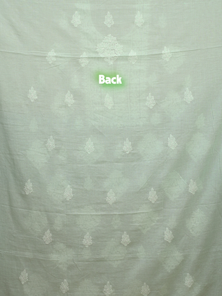 Mint Green Kota Chikankari Kurti Fabric