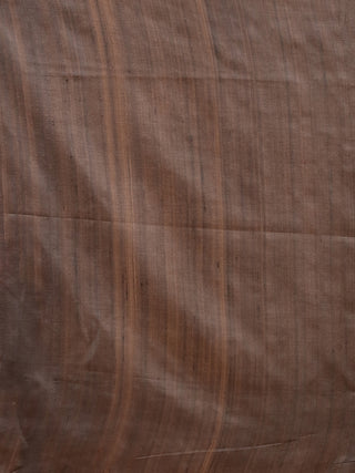 Ivory & Black Pure Tussar Silk Saree with Floral Block Print & Hand Kantha Embroidery