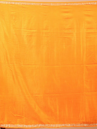 Suryodaya – Sunshine Yellow and Radiant Orange Pure Gajji Silk Saree with Hand Rai Bandhej