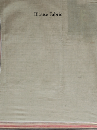 Sage Green Bhujodi Kala Cotton Saree with Heritage Weaves