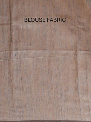 Black Muslin-Grey Matka Silk Combination Saree With Jamdani Weaves