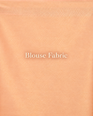 Peach Cotton Silk Banarasi Saree with Floral Border and Pallu