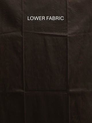 Madder Red And Black Combination Pure Cambric Cotton Dress Material With Authentic Ajrakh Print