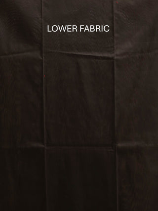 Madder Red And Black Combination Pure Cambric Cotton Dress Material With Authentic Ajrakh Print
