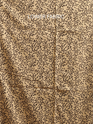 Red, Beige And Indigo Blue Three-Piece Jaipur Cotton Dress Material With Bagru Print