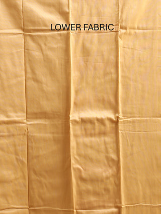 Golden Beige Banaras Chanderi Silk Dress Material with Red-Gold Buta and Chanderi Silk Dupatta