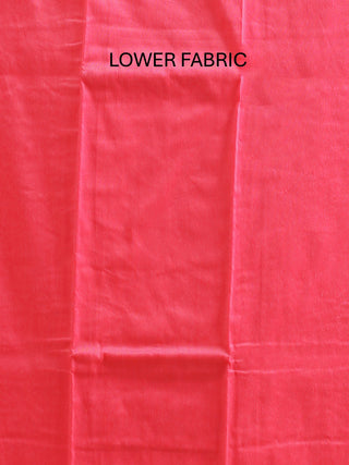 Lotus Pink Banarasi Chanderi Silk Dress Material with Diagonal Zari Vines and Rich Dupatta