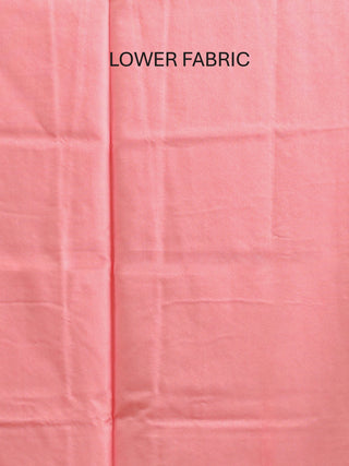 Lotus Pink Banarasi Mercerised Cotton Dress Material with Multicolour Floral Butas and Matching Dupatta