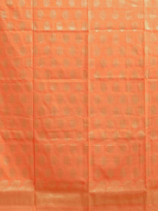 Peach Banarasi Chiniya Silk Kurta with Pistachio Dupatta And Lower