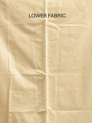 Cream Banarasi Suit with Sunset-Toned Dupatta