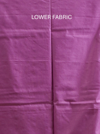 Lavender Mercerised Suit with Digital Floral Dupatta