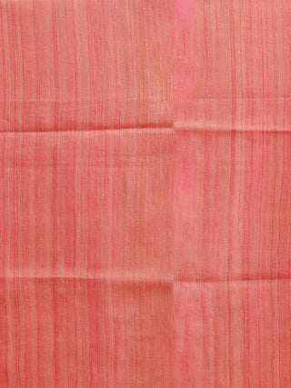 Coral Pink Ghicha Tussar Silk Kurta with Floral Digital Print Dupatta And Katan Slub Lower