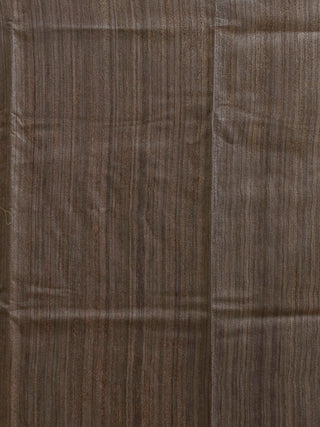 Grey Ghicha Tussar Silk Kurta with Tropical Leaf Print Dupatta And Katan Slub Lower