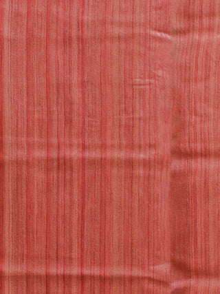 Brick Red Ghicha Tussar Silk Kurta with Soft Floral Digital Print Dupatta And Katan Slub Lower