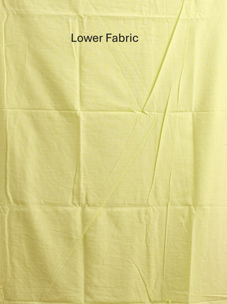Pastel Green Pure Mul Cotton Dress Material with Schiffli Embroidery and Hand Brush Painting