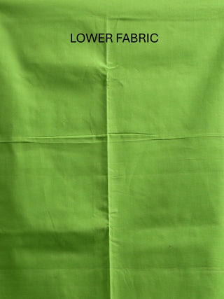 Lemon Yellow Cotton Kurta with Hand Aari Work, Green Manipuri Innaphi & Green Bottom