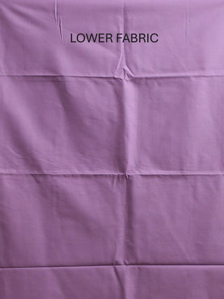 Cream Cotton Silk Kurta with Hand Aari Embroidery, Lavender Handloom Cotton Manipuri Innaphi & Lavender Bottom