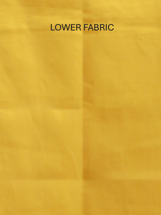 Brown Andhra Handloom Cotton Kurta with Aari Embroidery, Yellow Manipuri Innaphi & Yellow Bottom