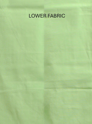 Pistachio Green Pure Cotton Kurta with Hand Aari Embroidery, Matching Manipuri Innaphi & Lower
