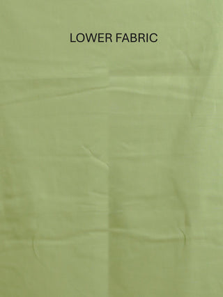 Emerald Green Cotton Kurta with Aari Work, Pista Green Manipuri Innaphi & Bottom