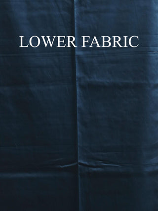 Black Cotton Silk Kurta with Aari Embroidery, Pochampally Silk Dupatta & Indigo Blue Lower