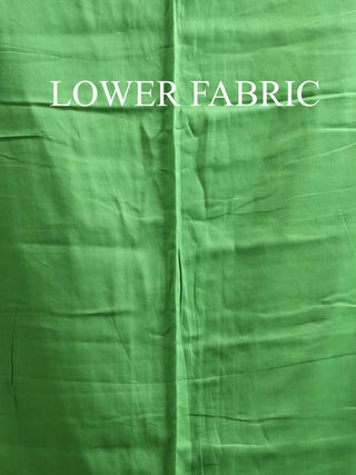 Royal Blue Kurta with Embossed Green Yoke with Hand Aari & Pochampally Silk Dupatta