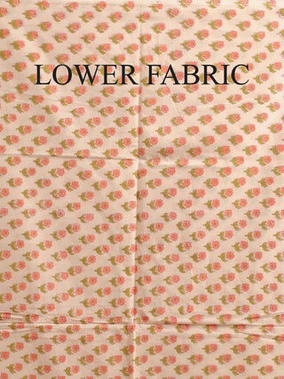 Ivory Kurta with Pastel Garden Bloom Print and Off-White Kota Doria Dupatta