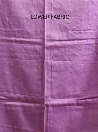 Deep Purple Muslin Kurta with Hand Zardozi Work, Light Purple Malai Cotton Bottom & Aari-Embroidered Dupatta