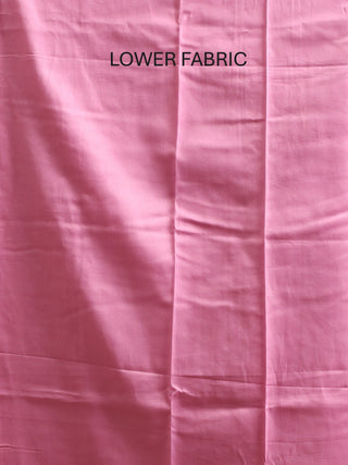 Light Mauve Organza Kurta with Hand Zardozi Work, Matching Chiffon Dupatta & Malai Cotton Lower