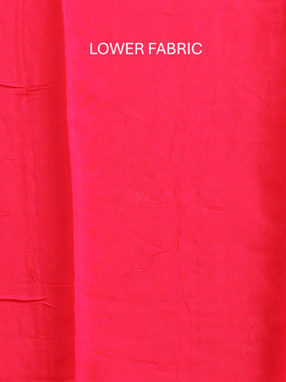 Fuchsia Khadi Silk Kurta with Aari Work, Santoon Bottom & Banarasi Dupatta