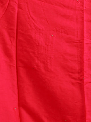 Fuchsia Khadi Silk Kurta with Aari Work, Santoon Bottom & Banarasi Dupatta
