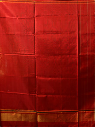 Kanakrekha-Golden Yellow and Red Rajkot Single Ikkat Pure Mulberry Silk Patola Saree