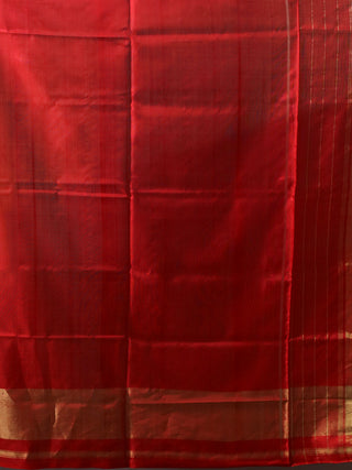 Raktima-Crimson Red Rajkot Single Ikkat Pure Mulberry Silk Patola Saree