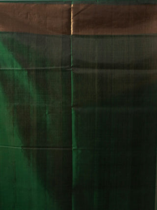 Meghavana-Emerald Green Rajkot Single Ikkat Pure Mulberry Silk Patola Saree