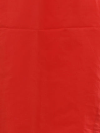 Vermillion Red Viscose Georgette Kurta Set with Hand Zardozi Work & Embroidered Chiffon Dupatta
