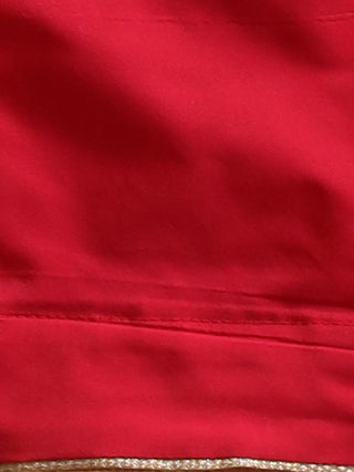 Red-Orange Ombre Viscose Georgette Kurta Set with Hand Zardozi Work & Embroidered Chiffon Dupatta