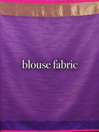 Teal Green Banarasi Pure Dupion Silk Handloom Saree with Purple Floral Weaves and Antique Gold Zari Border