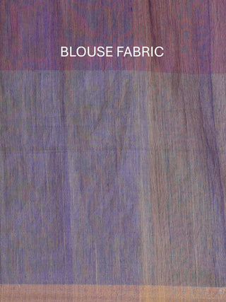 Pure Matka Silk Saree With Three-Tone Blue Body And Muslin Pallu With Paisleys