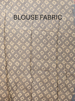 Indigo Blue Chanderi Silk Saree With Multi-Coloured Ajrakh Print