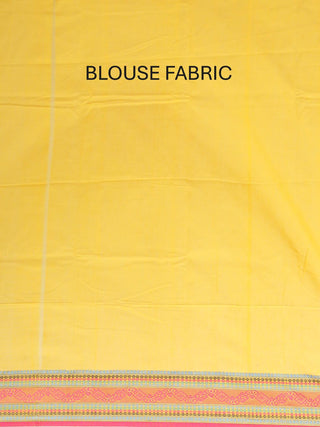 Yellow Bengal Handloom Cotton Baluchari Saree With Multicoloured Weaves On Border And Pallu